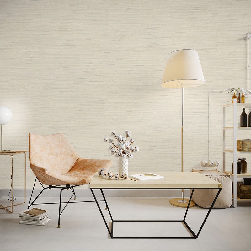 Stain-Resistant Stripes Wallpaper for Children in Pastel Color, Non-Pasted, 33'L x 20.5"W