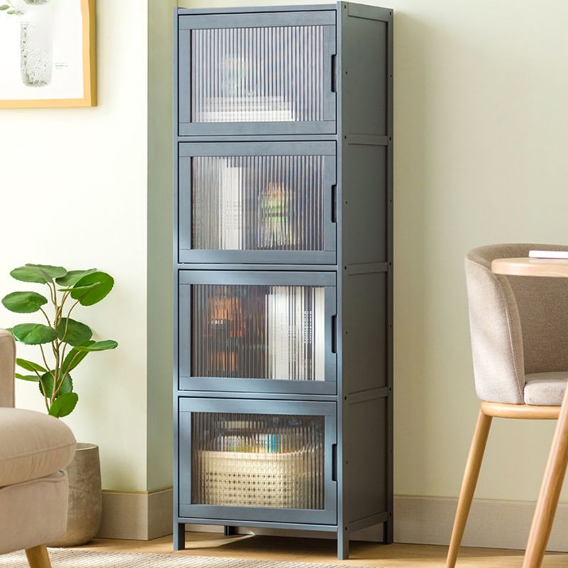 Modern Accent Cabinet with Doors and Straight Legs for Living Room