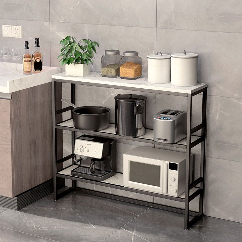 Home Dining Kitchen Island Table Modern Rectangle Shape Prep Table