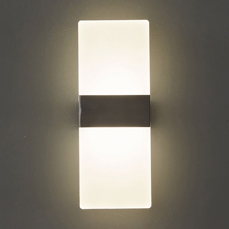 Post-Modern Wall Sconce Rectangular Brass Sconce Lighting for Bedroom