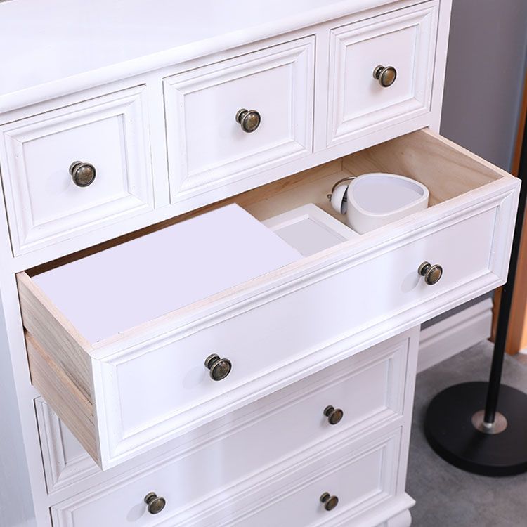 American Traditional Style Wooden Storage Chest Dresser Bedroom Storage Chest