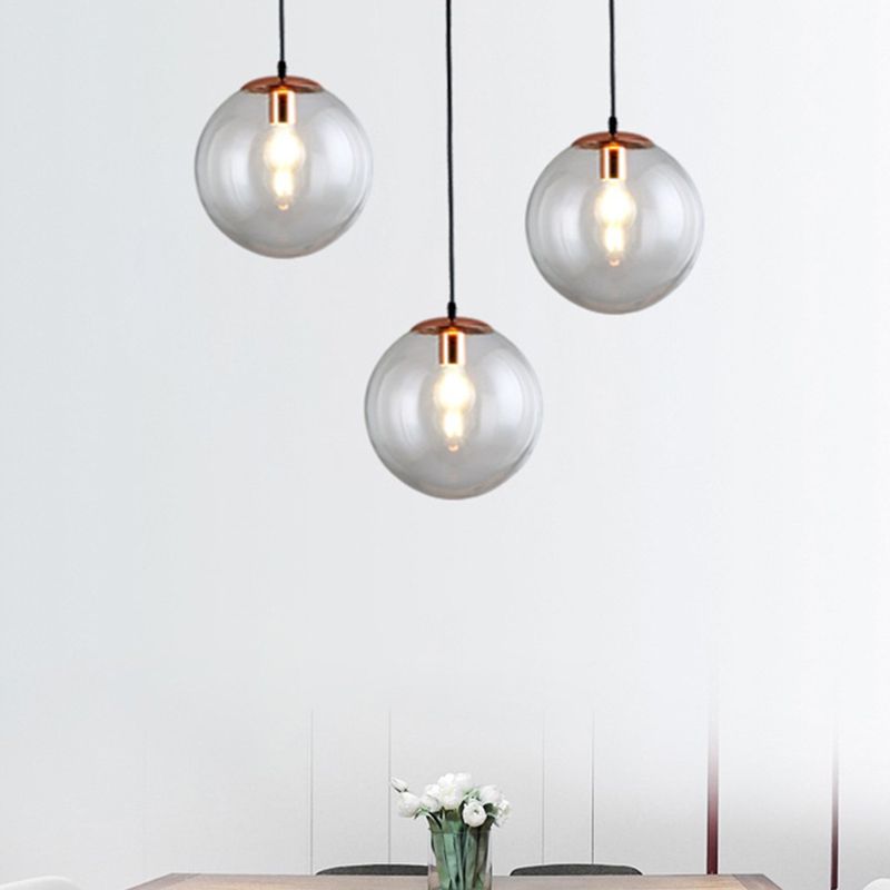 1 Light Spherical Pendant Lighting Modern simplicity Glass Pendant Ceiling Lights for Restaurant