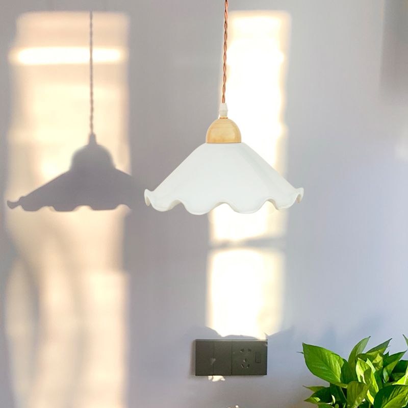 Schüsselform hängend Beleuchtung Industrial Style Glass 1 hängende Lampe für Veranda