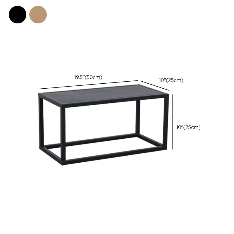 Mid-Century Metal End Slide Table Minimalist Frame Sofa Corner Table