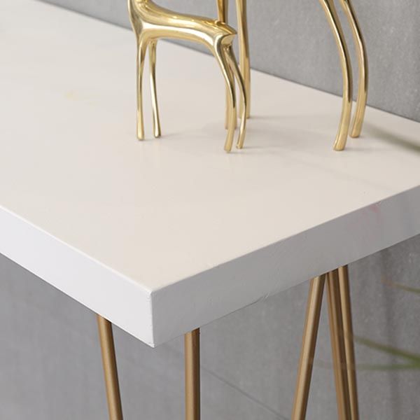 Glam Bar Table Set 1/2/5/9 Pieces Rectangle Bistro Set in White and Gold