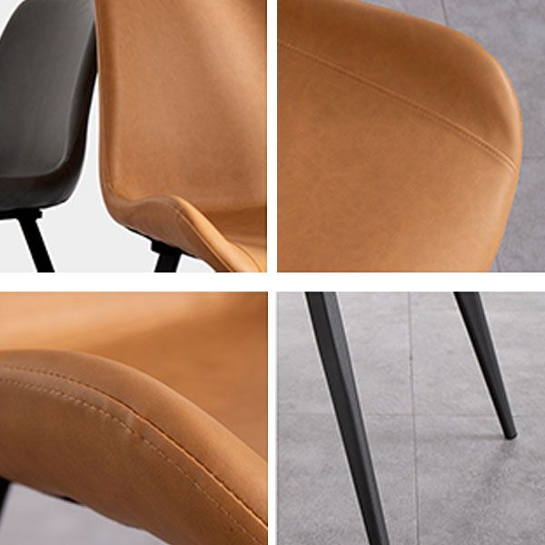 Metal Modern Dining Set with Solid Back Chairs 1/2/4/5/7 Pieces Dinette Set