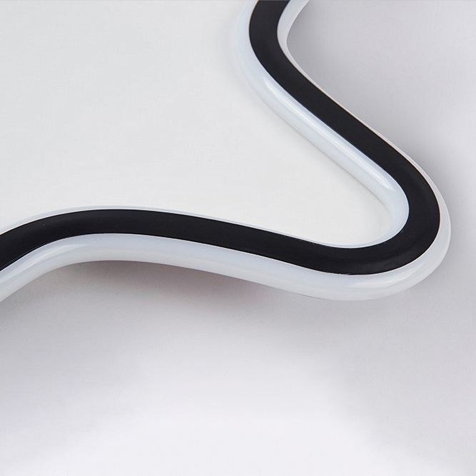 Plafonnier encastré en forme d'étoile en métal, style moderne, éclairage encastré à 1 lumière en noir