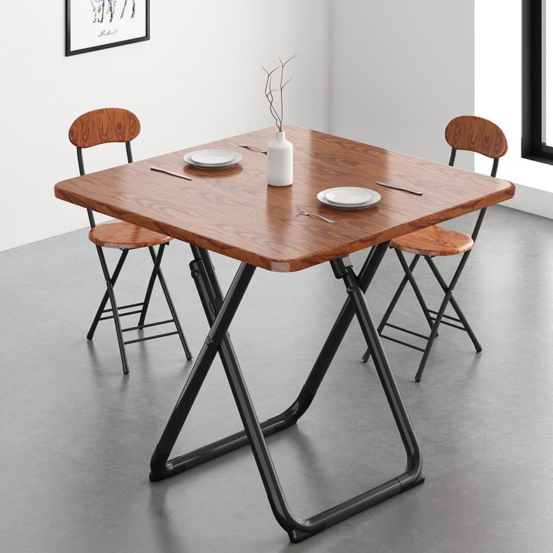 Modern Wooden Dining Room Set Round Space-Saving Design Dining Table Furniture