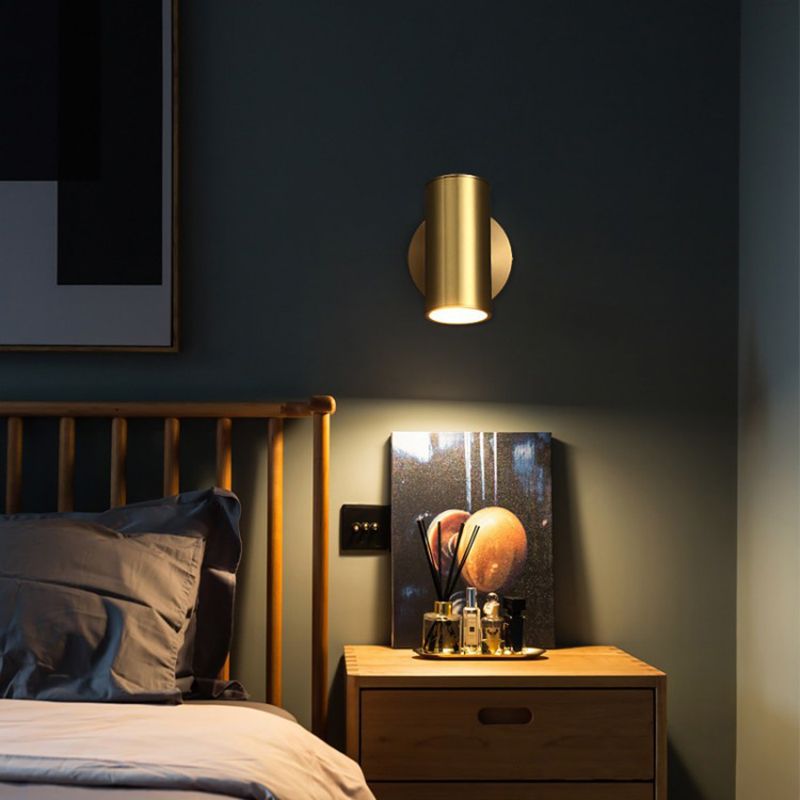 Metal Cylinder Vanity Wall Lights Industrial Style 1 Light Vanity Lighting Ideas