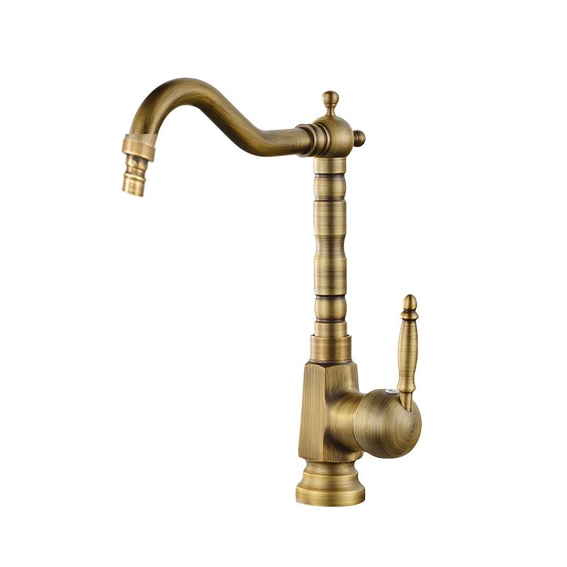 Traditional Bar Faucet with Brass Sprayer 1-Handle Kitchen Faucet