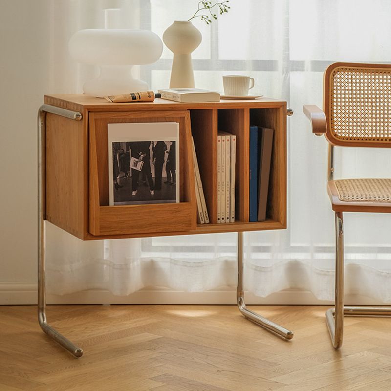 Modern Style Closed Back Bookshelf Wooden Bookcase for Home Office