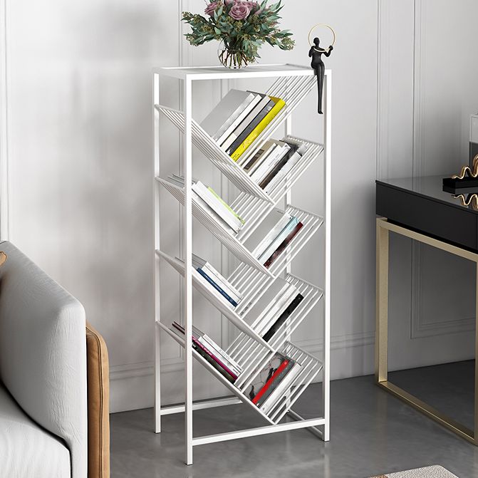 9.45"W Bookshelf Contemporary Style Bookcase for Study Room and Office