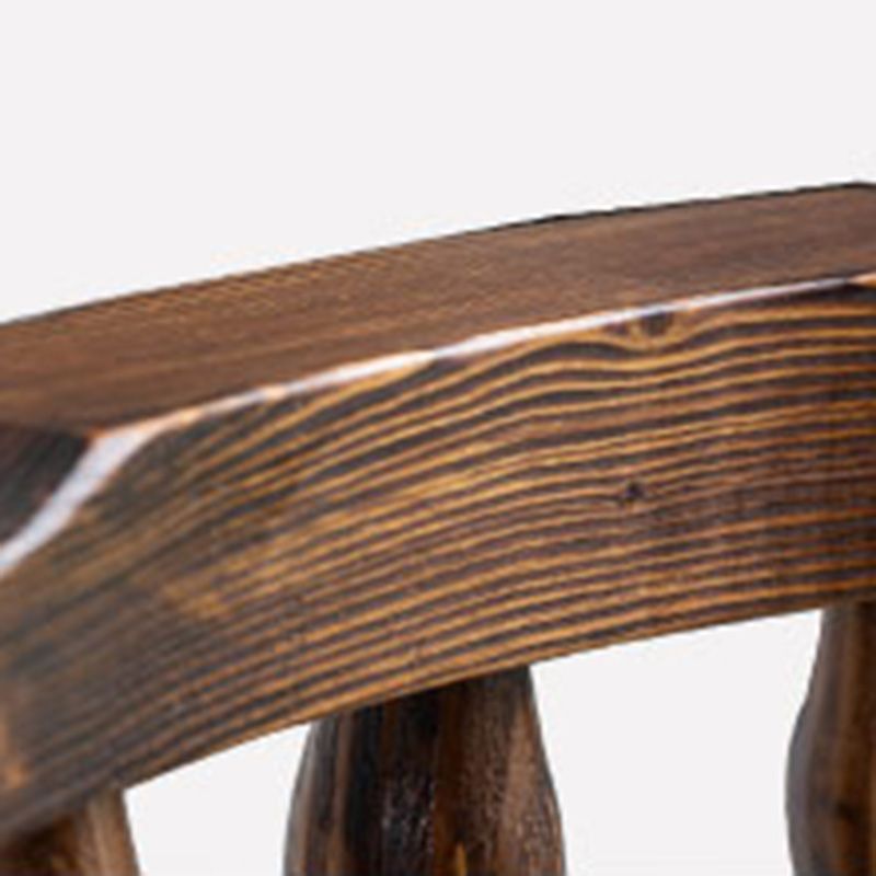 Contemporary Wood Barstool Fabric Upholstered Stool in Matte Finish for Indoor