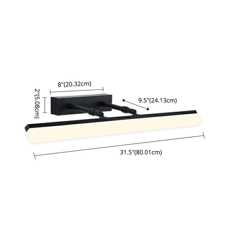 Miroir rectangulaire à style minimaliste moderne