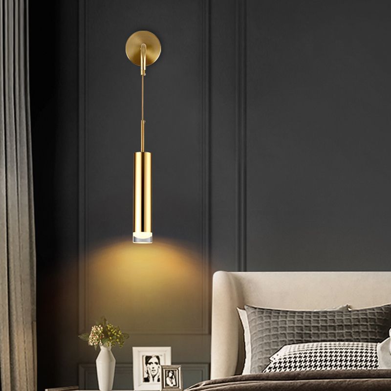 Moderne minimalistische Stilzylindrisch -Wand -Leuchte Acryl -Wandleuchte für Schlafzimmer