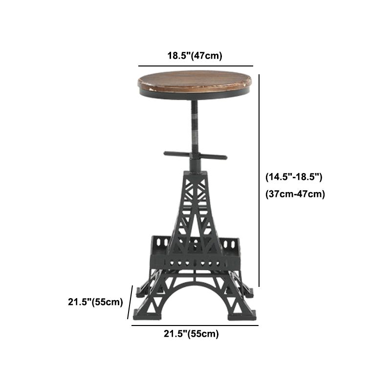 1/3 Pieces Industrial Style Bar Table Set Solid Wood Bar Table Set