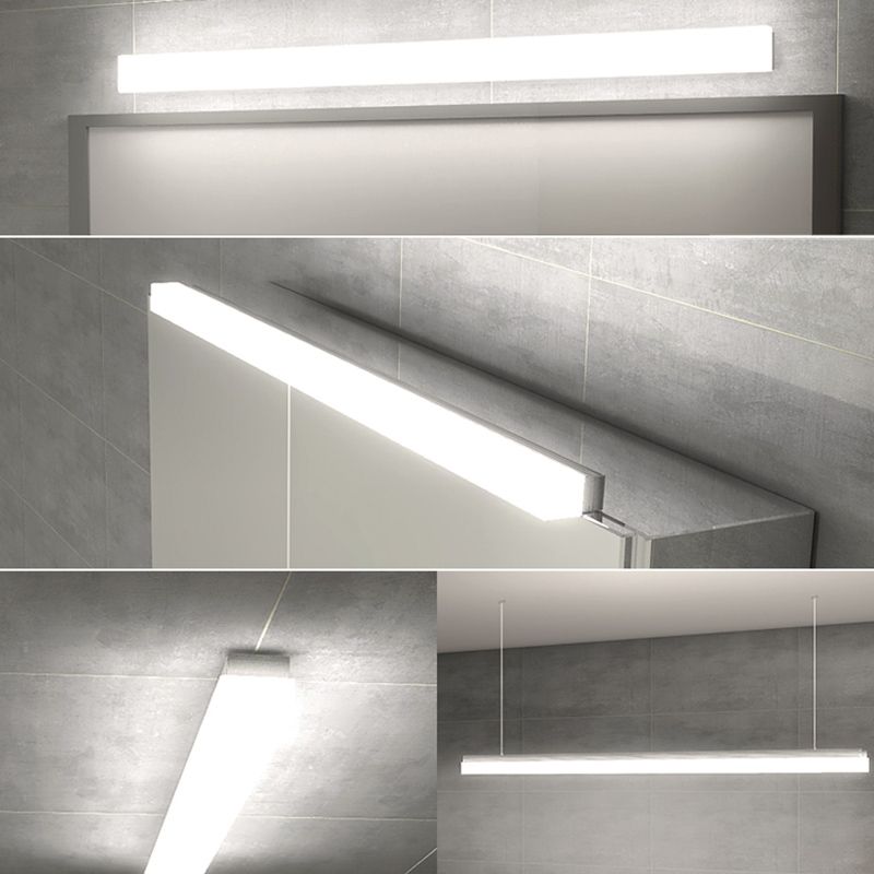 Rectangle LED Vanity Lamp Modern Minimalist Style Acrylic Single Vanity Light