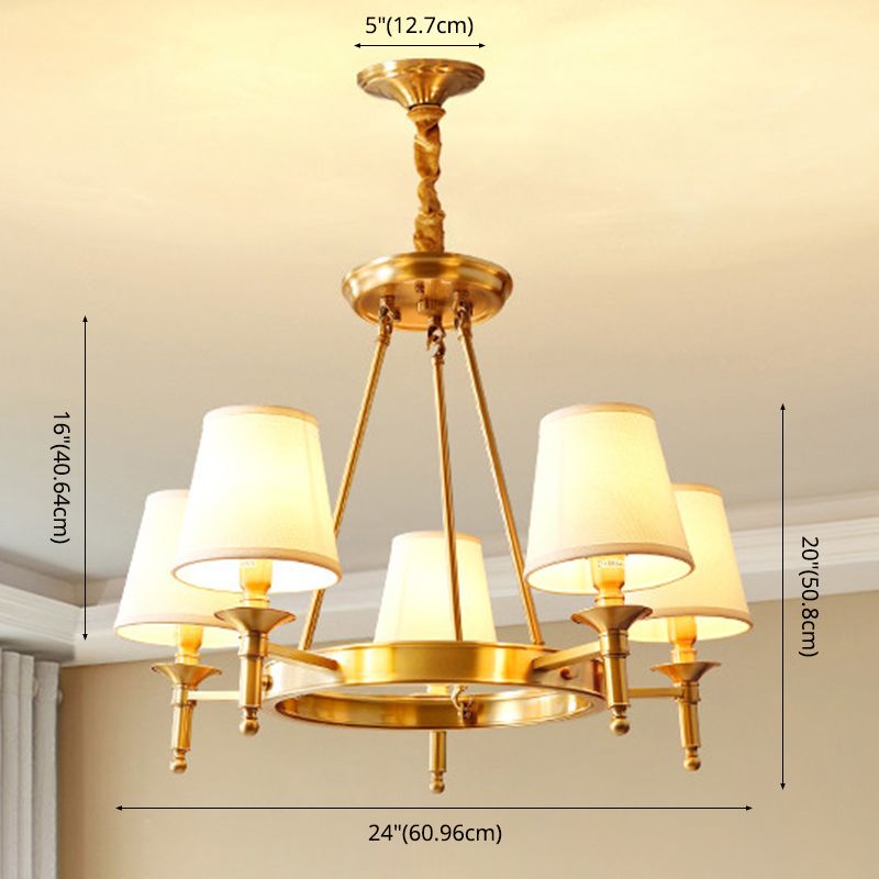 Starburst Chandelier Light Fixture Modern Simplicity Copper Pendant Lighting for Restaurant