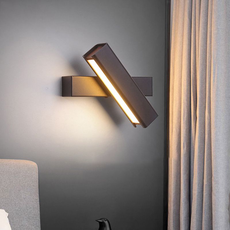 Metal Square Shape Wall Sconce Modern Style 1 Light Wall Light Fixture