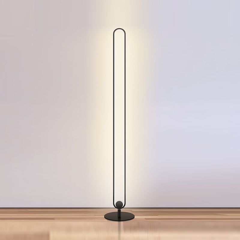 Moderne stijl lineaire LED -vloerlamp creatief vloerlicht voor zitkamer