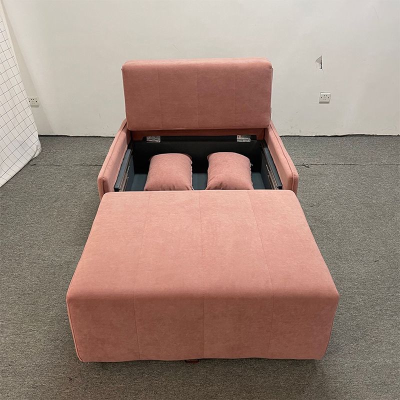 Pillow Included Convertible Sofa Foldable Futon Sofa Bed with Storage