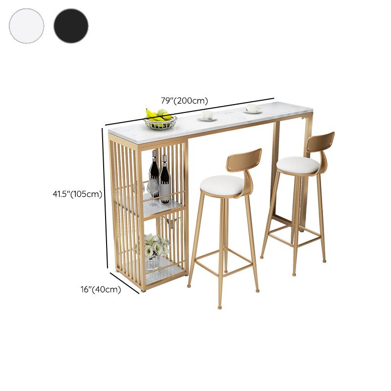 Contemporary Table and Stool Set 1/2/3 Pieces Pub Dining Set