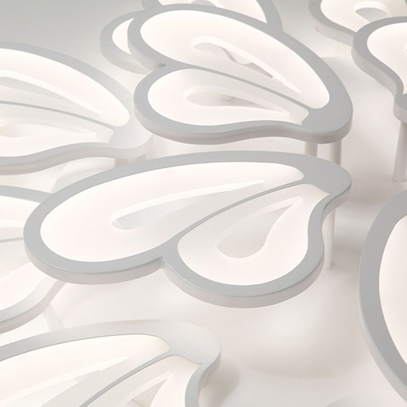 Weiße Deckenbeleuchtung moderne LED -Metall Deckenlampe für Wohnzimmer Schlafzimmer