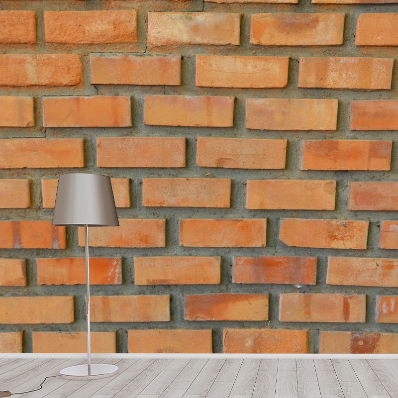 Retro Style Brick Wall Mural Moisture Resistant for Home Decor, Made to Measure