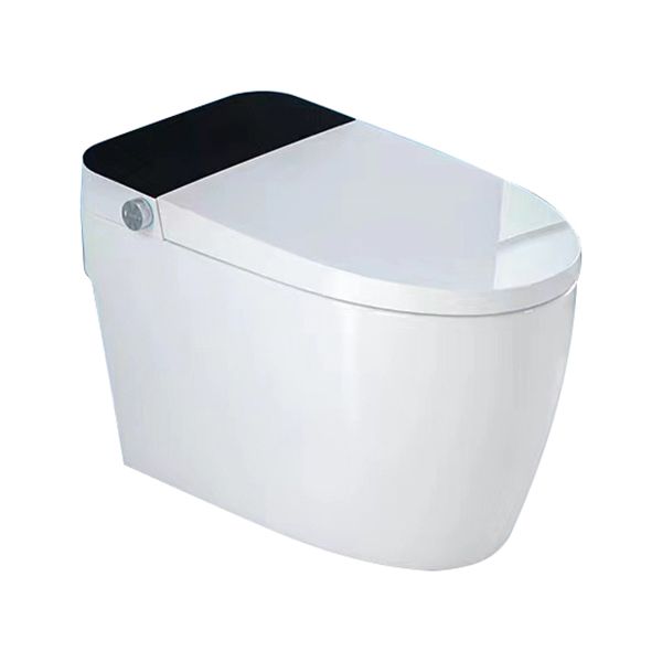 Modern Siphon Jet One Piece Toilet Bowl White Heated Seat Urine Toilet with Toilet Seat