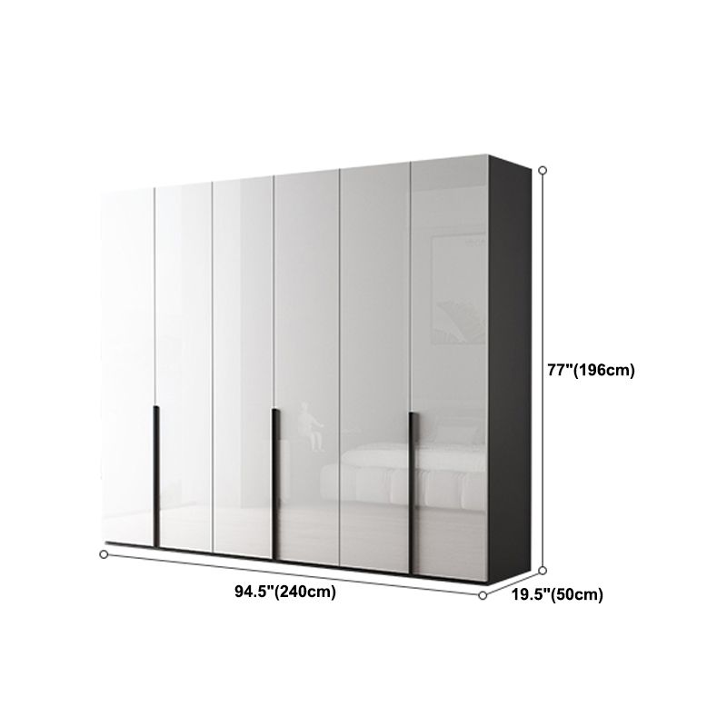 Modern Wardrobe Closet With Shelves Engineered Wood Wardrobe Armoire