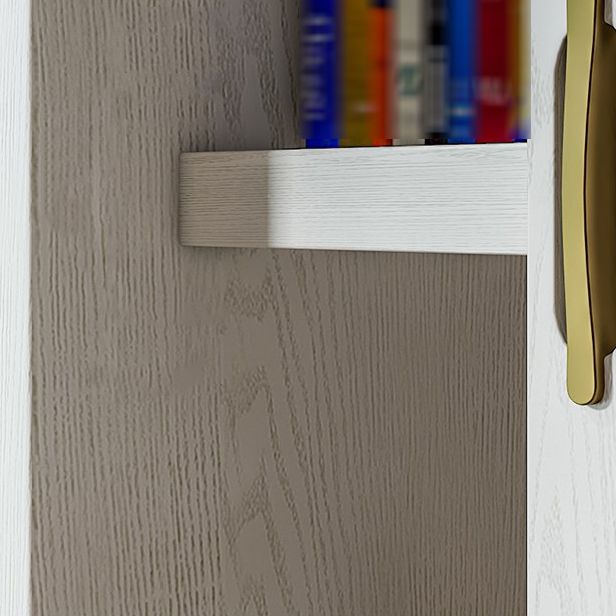 Contemporary Style Bookshelf with Door Bookcase for Home Office Study Room