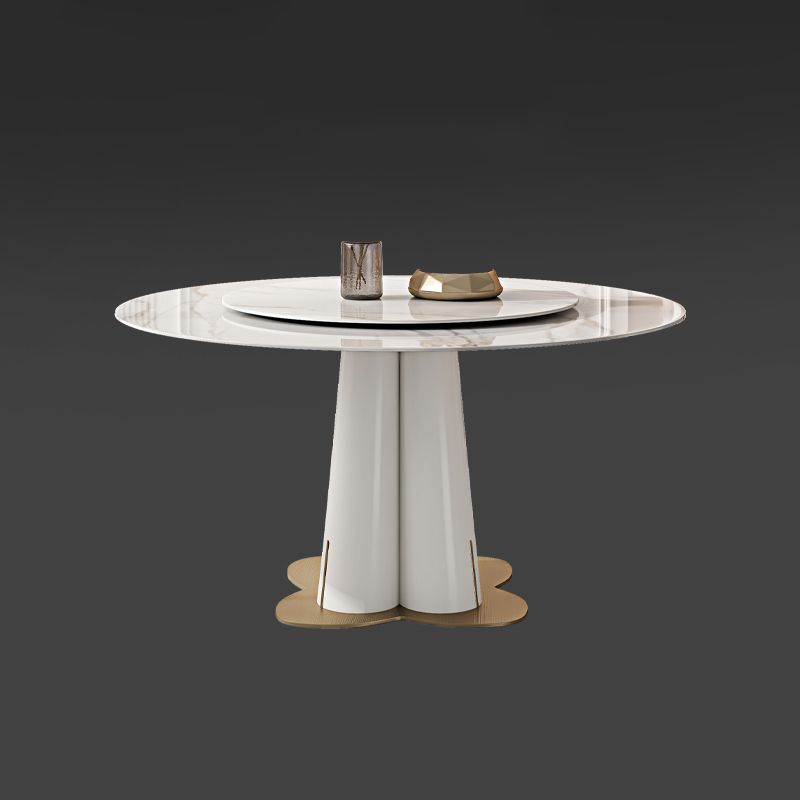 Modern Style Sintered Stone Dining Set Round 1/3/4/5/7 Pieces Dining Set for Home Use