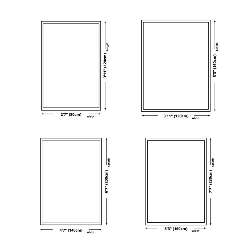 Modern Indoor Rug Leisure Animal Pattern Carpet Polyester Washable Area Rug with Non-Slip Backing