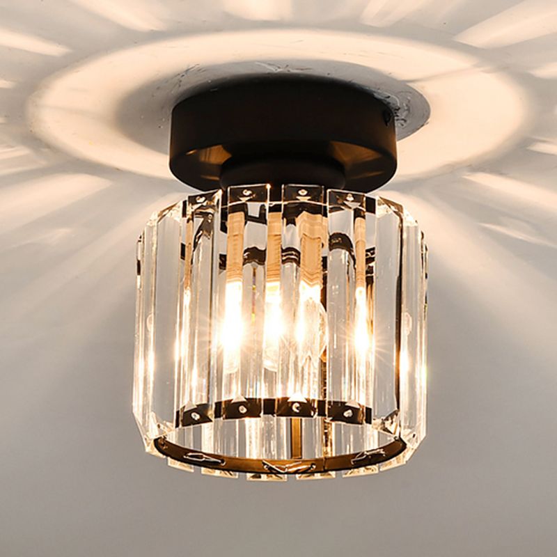 Luminaires encastrés modernes Lampe à montage encastré à 1 lumière géométrique en cristal