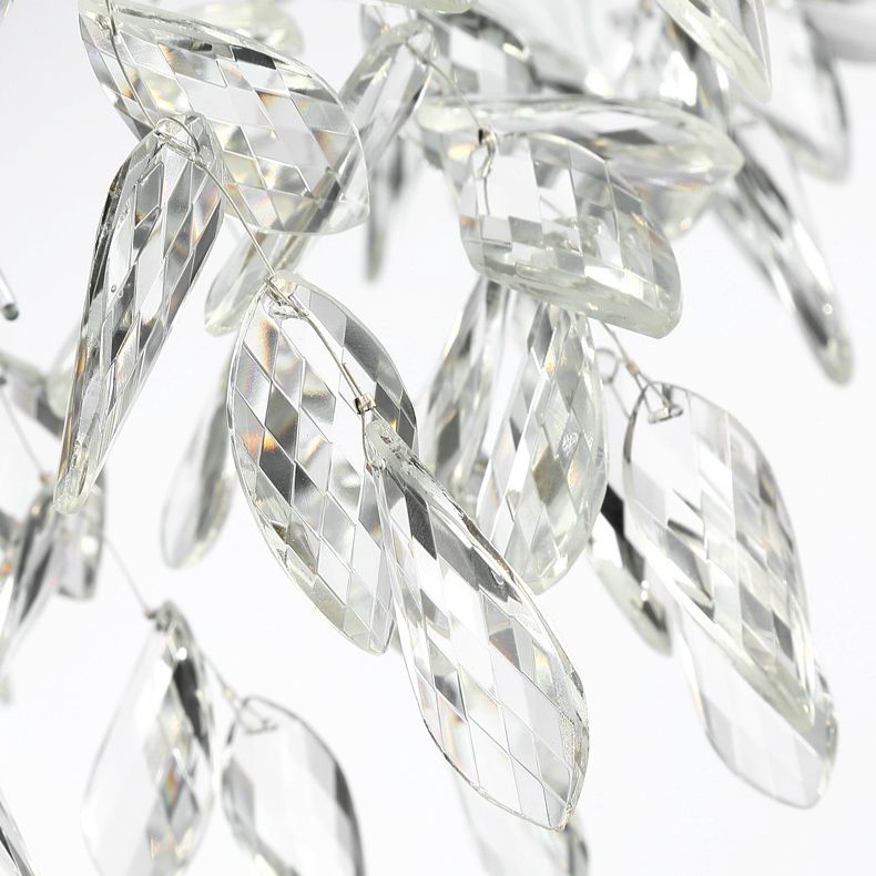 Branches Shaped French Style Crystal Pendant Light Multi-lights Dining Room Lighting Fixture with 17.7" Suspension Chain