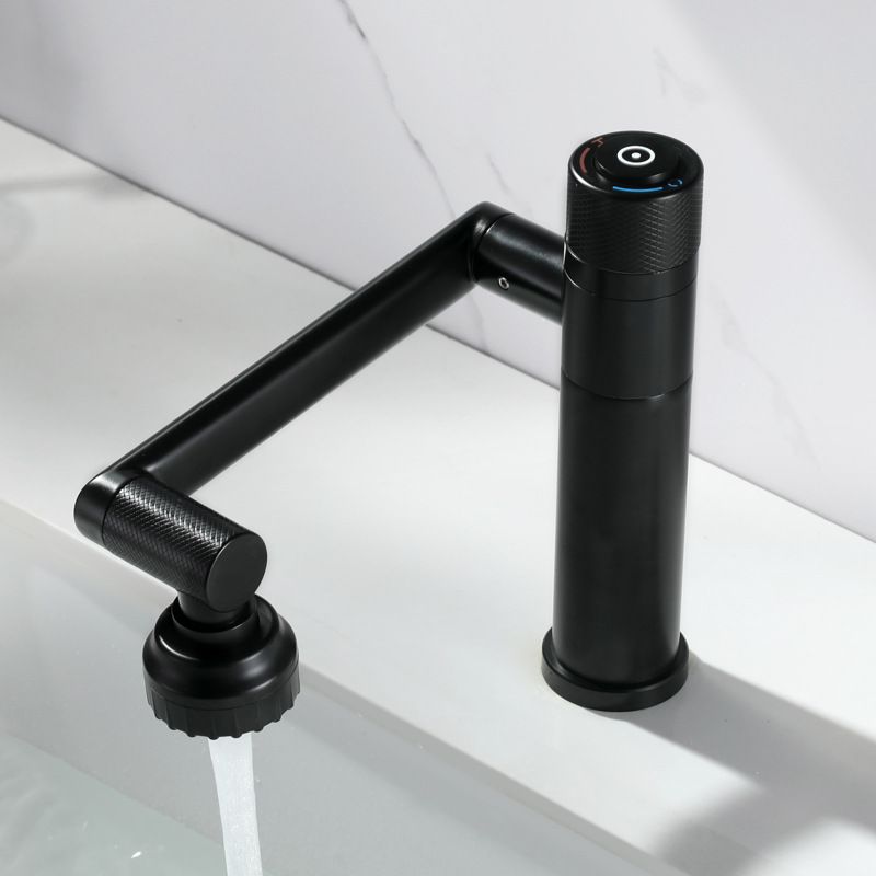 Modern Vessel Faucet Stainless Steel Single Handle Bendable Vessel Faucet