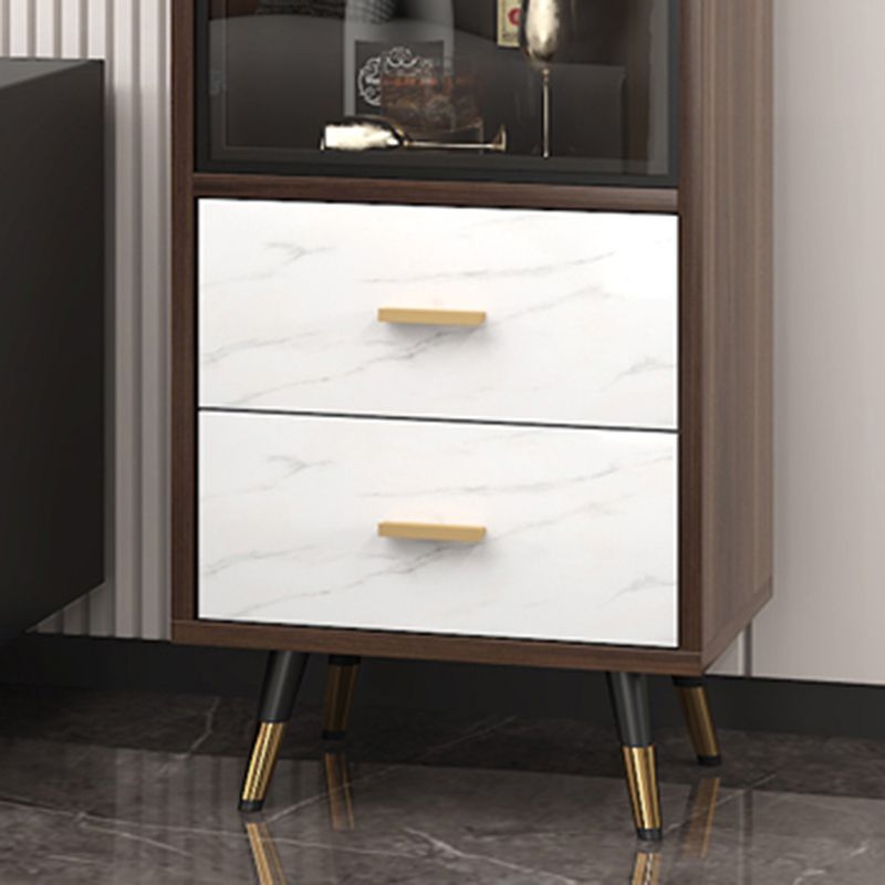 Floor Wine Bottle Holder Solid Wood Wine Bottle Rack for Living Room