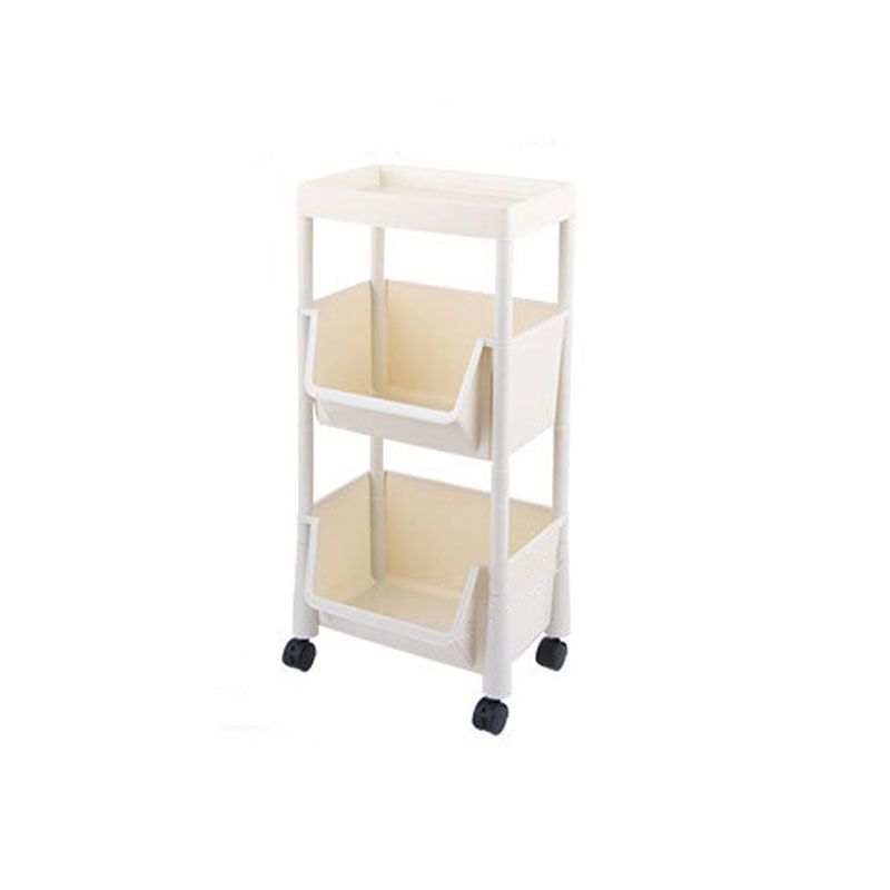 Modern Plastic Bookshelf Etagere Vertical Open Shelf Bookcase