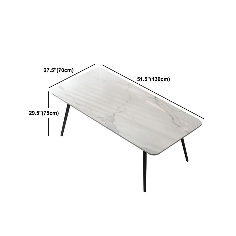 Modern 1/5/7 Pieces Dining Set Rectangle Stone Dining Table for Kitchen Dining Room