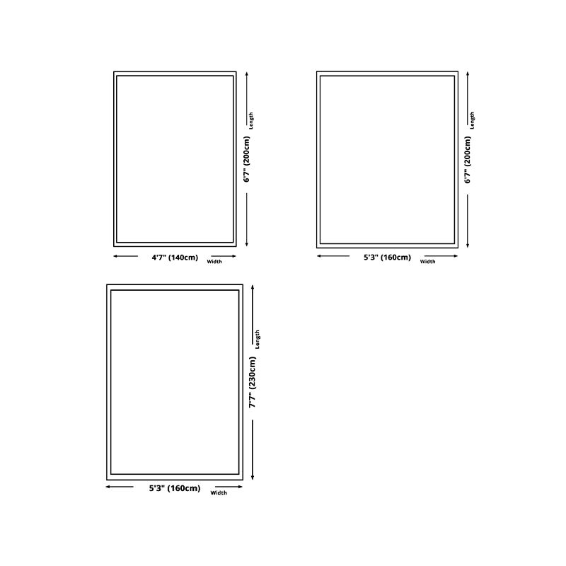 Industrial Grey Tone Area Teppich Aquarell Teppich-Polyester-Innenteppich mit Rutschtraining