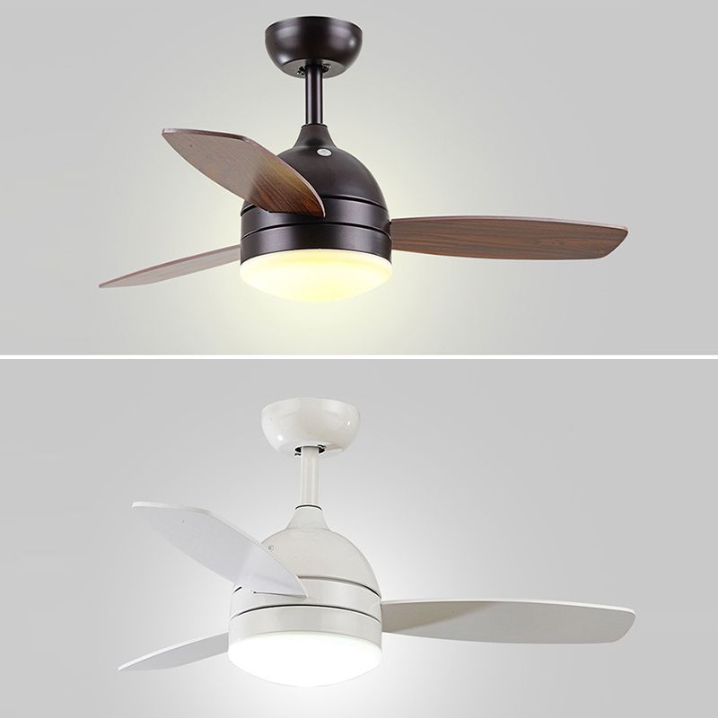 Kids Style 1 - Light Fan Light 3 Wood Blades Ceiling Fan Fixture