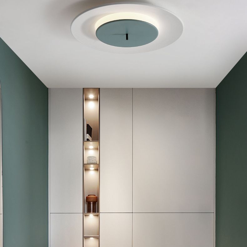 Cirkel Flush Light Fixtures Nordic Acrylic Ceiling Light Fixture voor Slaapkamer