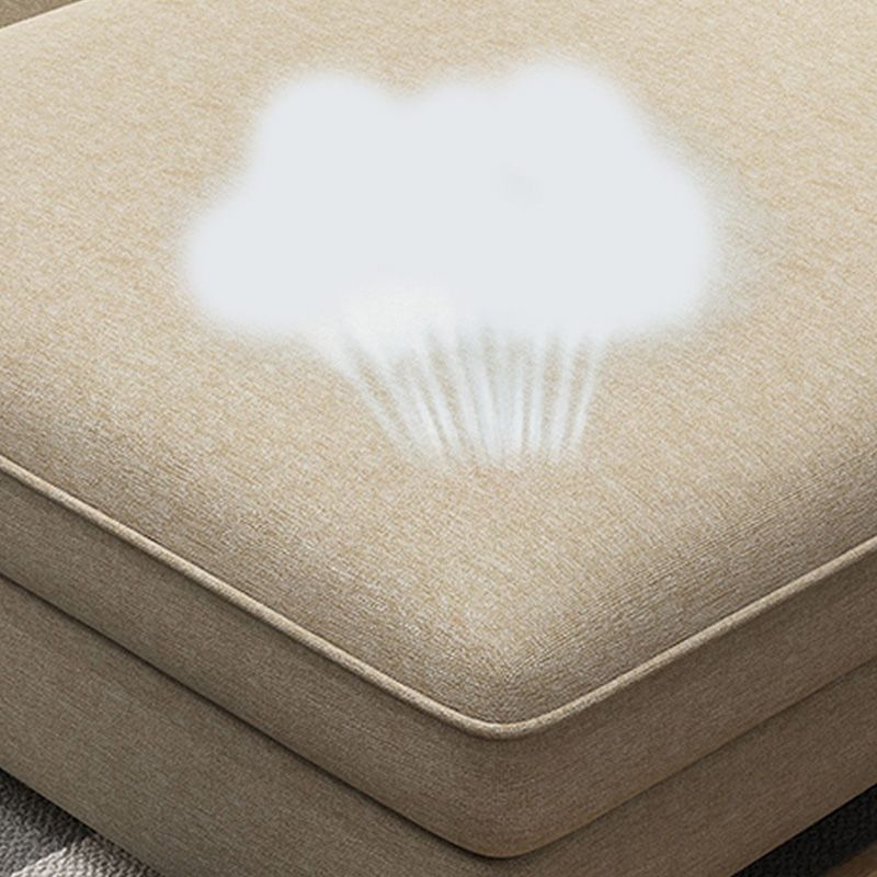 Braccio più alto del cuscino posteriore sezionale a sinistra divano e chaise con fodera