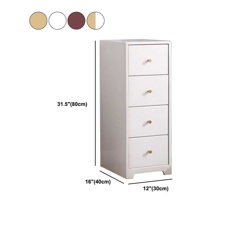 15.74" Wide Wood Accent Chest with Drawers Modern Lacquered Chest