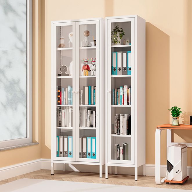 13.78 "W Bücherregal Skandinavisches Regal -Bücherregal für Zuhause und Büro mit Tür