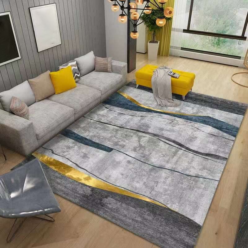Hedendaags patchwork Tapijt Luxe polyester Area Rug vlekbestendig gebied Tapijt voor woonkamer
