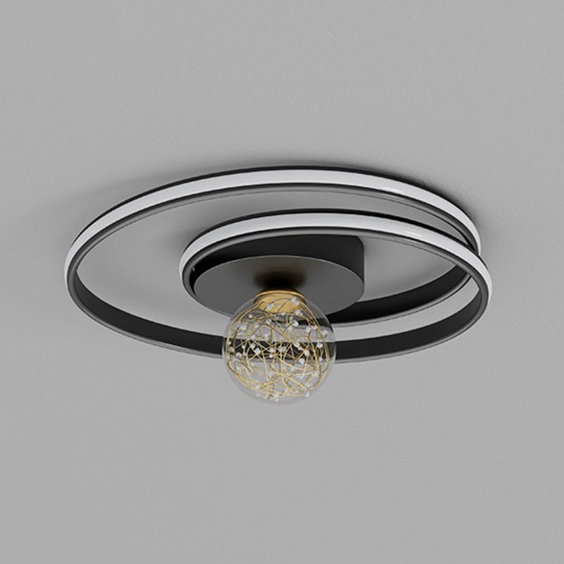 Lámpara de techo de montaje empotrado circular de estilo minimalista moderno Luces de techo de montaje empotrado de metal