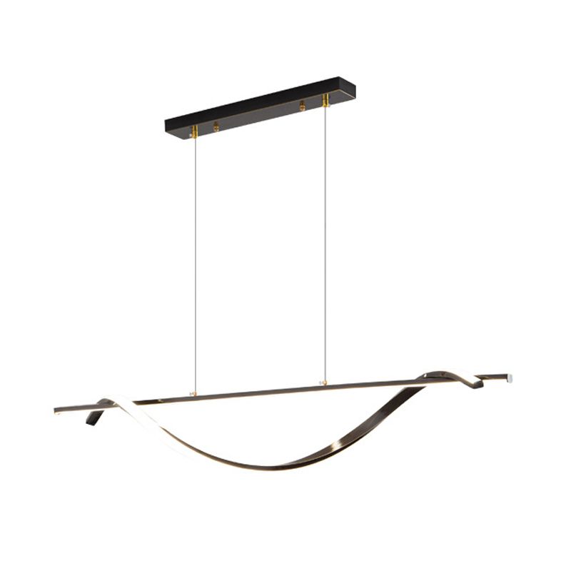 2-Light Geometric Island Lighting Modern Metal Island Pendant Lights