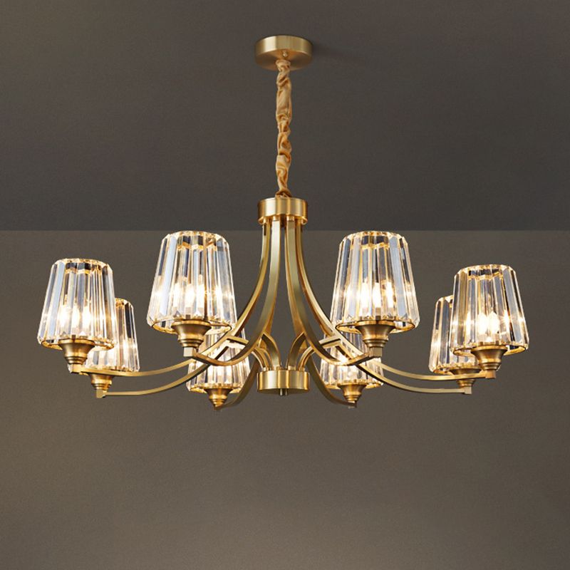 Sputnik Clear Glass Chandelier Pendant Light Industrial Living Room Chandelier Lighting