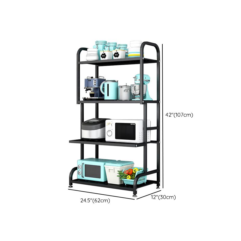 Dining Room Prep Table Contemporary Style Open Storage Prep Table